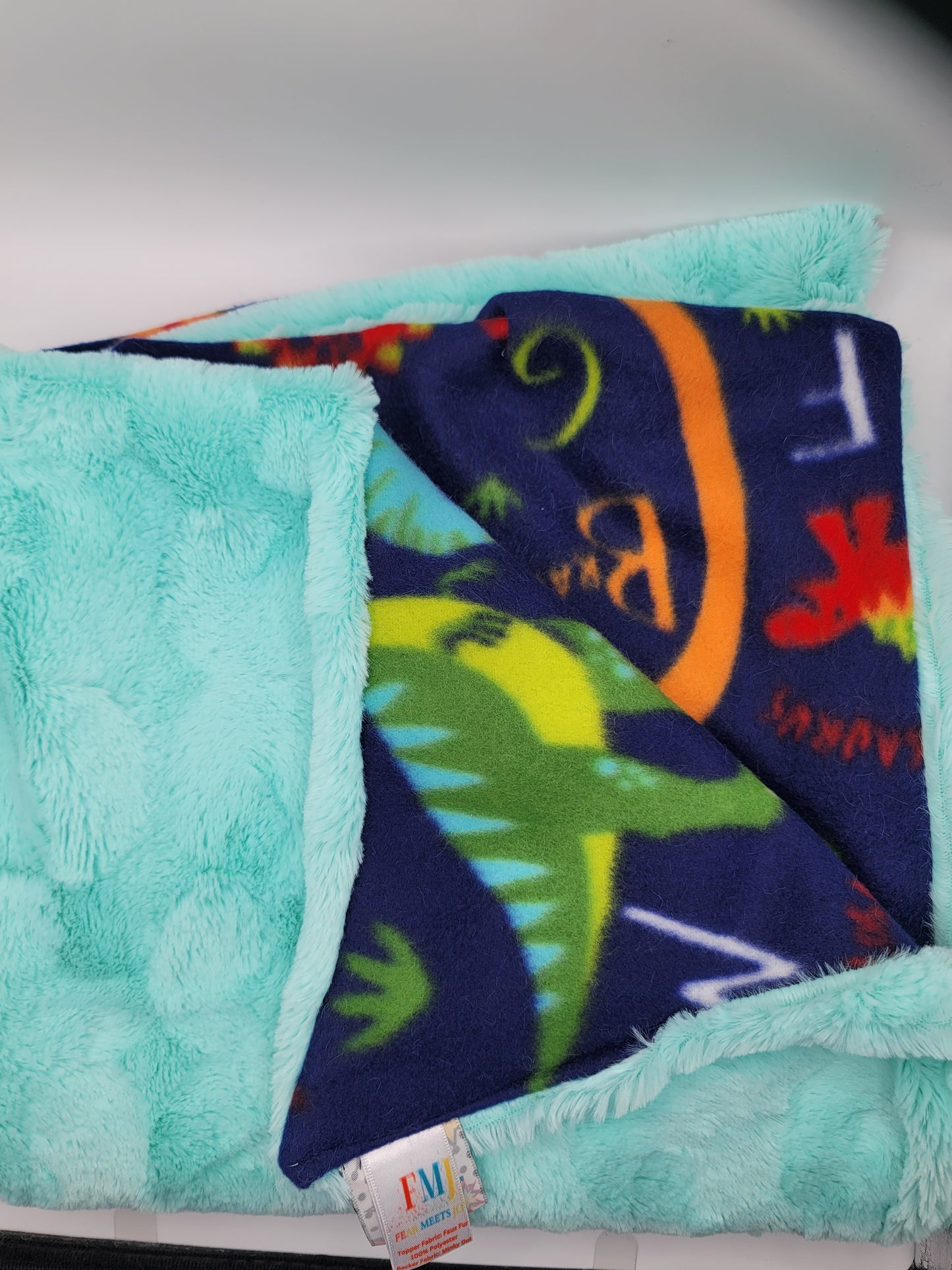 Dinosaur Roar Blanket + Burp Cloth Set