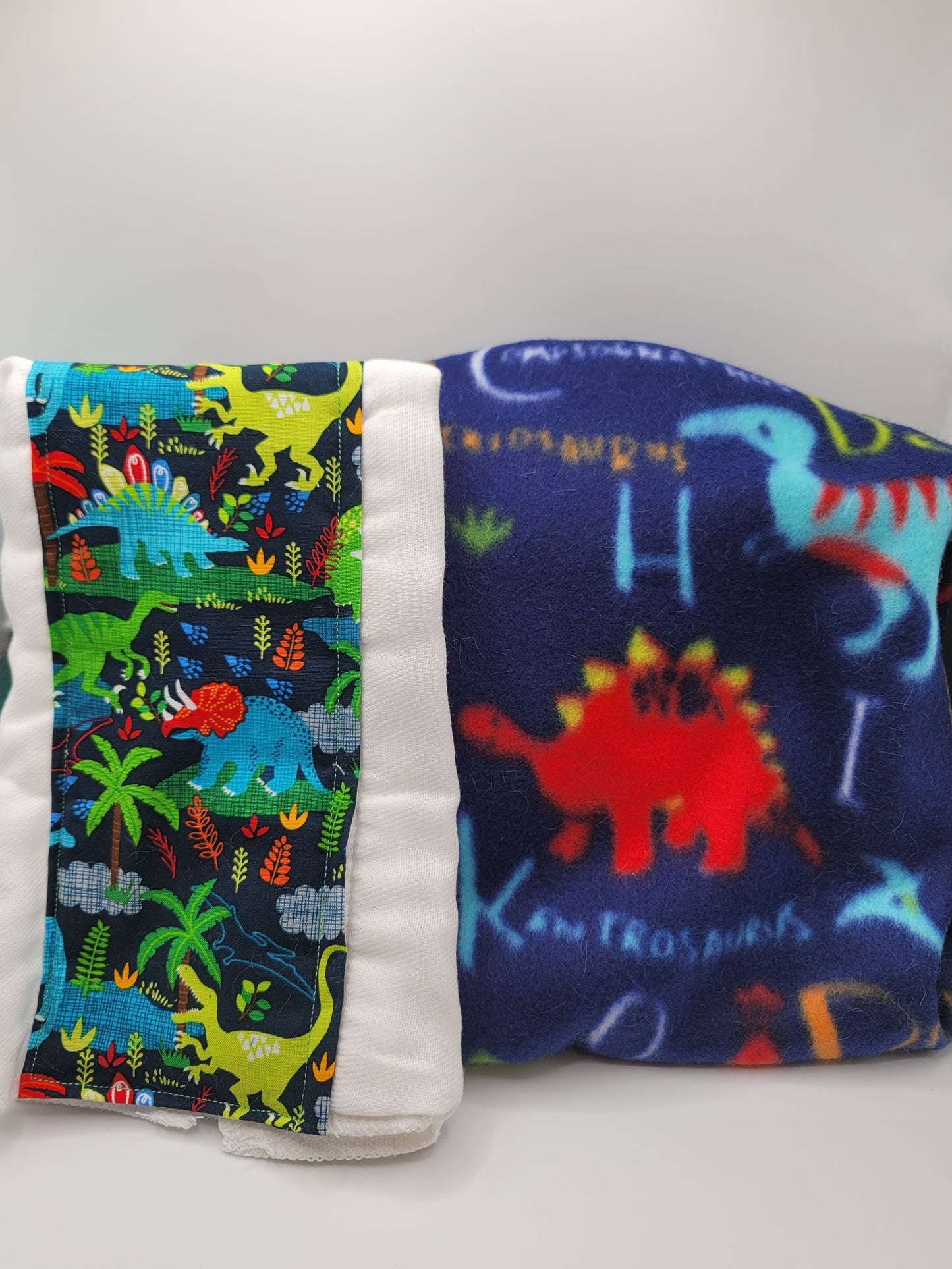 Dinosaur Roar Blanket + Burp Cloth Set