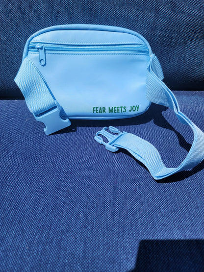 Fear Was Not An Option Pouch- Blue