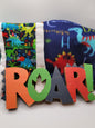 Dinosaur Roar Blanket Bundle Set/ Rare Burp Cloth Set/ New Parents Gift/ Gender Neutral Gift/ Faux Fur Throw/ Fleece Covering/ Play Mat